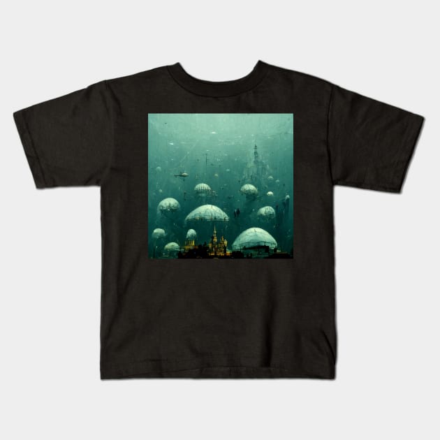 The Mysterious City of Atlantis Kids T-Shirt by Cakeboard Designs